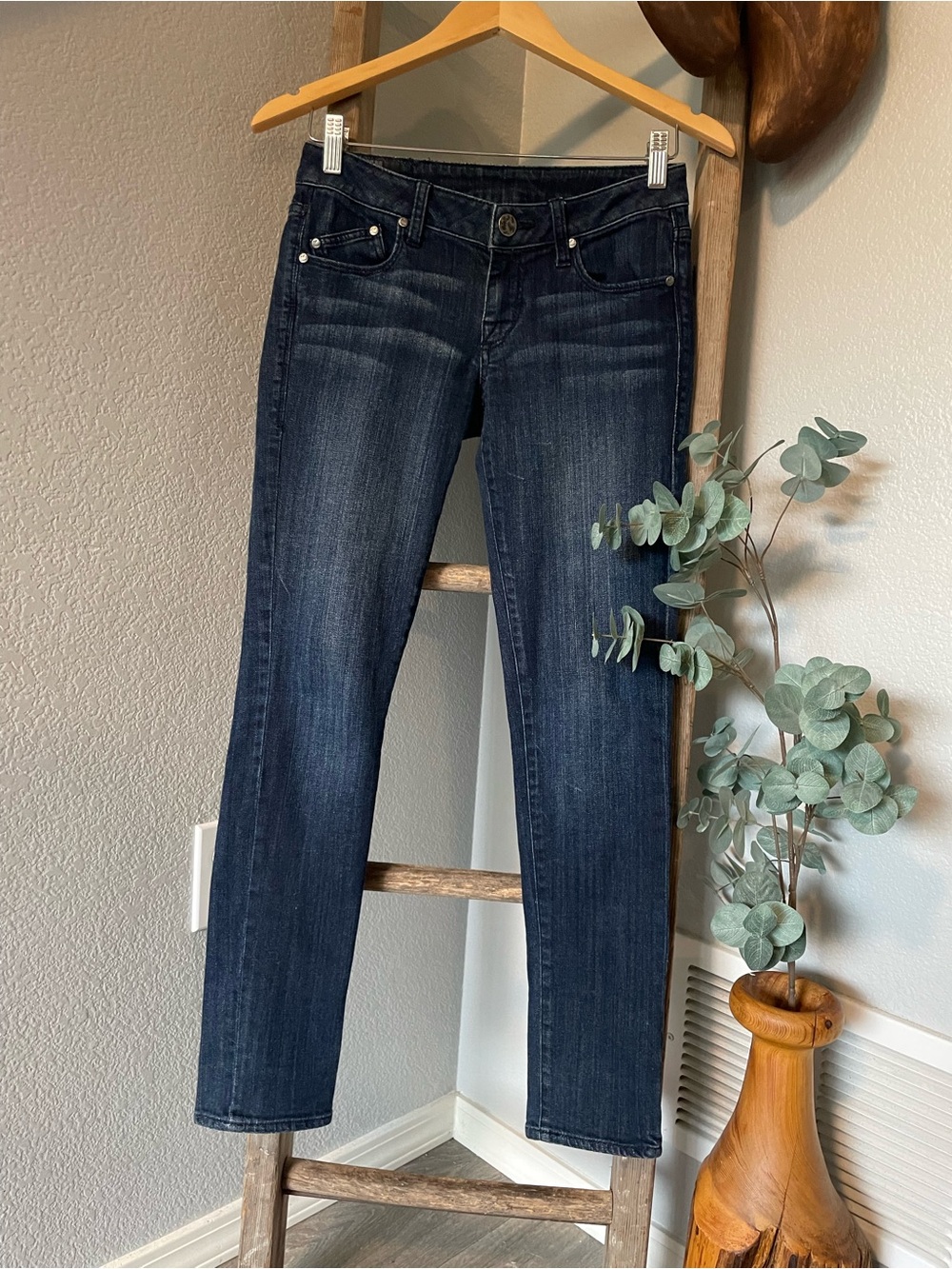 William Rast Dark Indigo Skinny Jeans